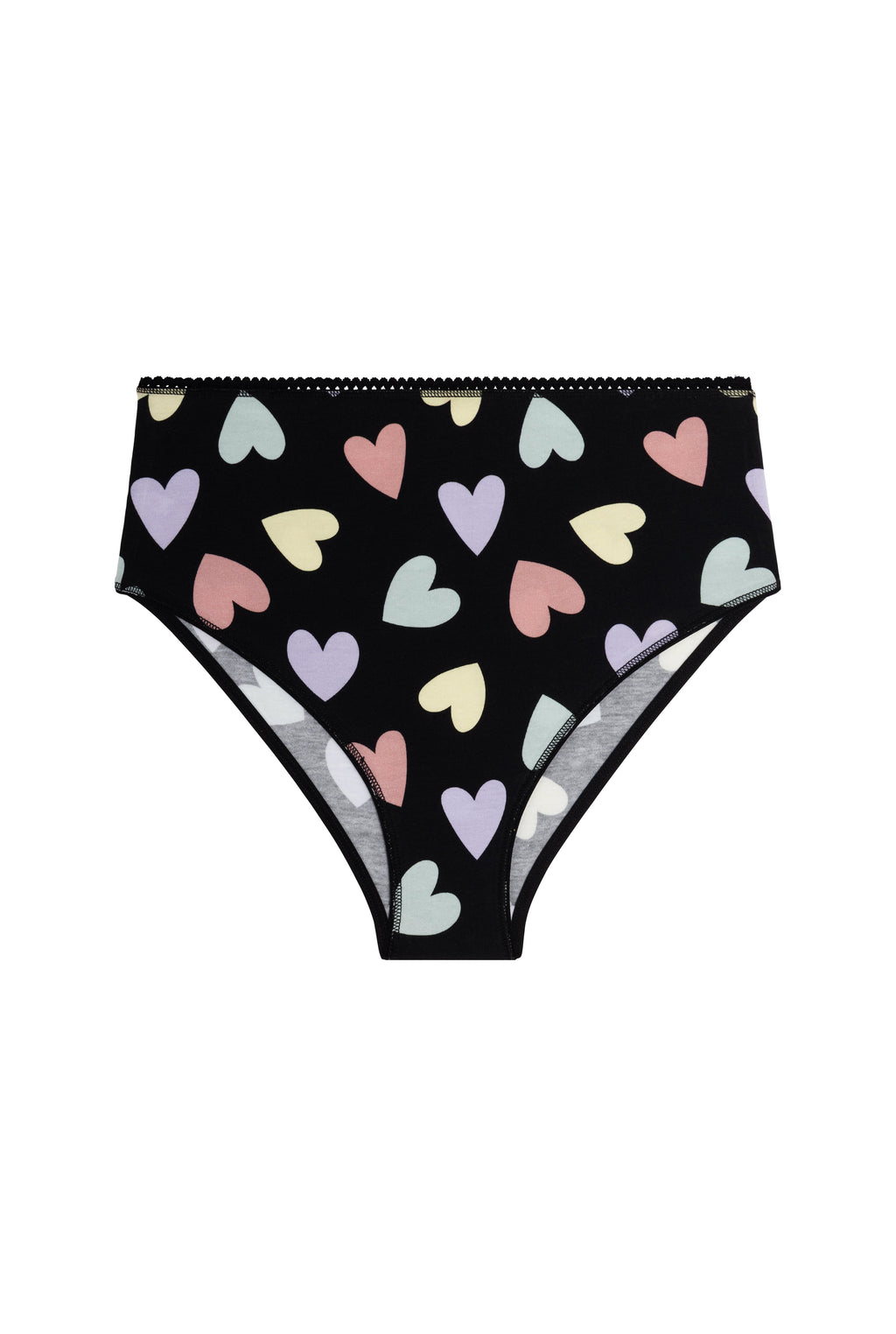 Culotte Taille Haute Coton BIO - Big Love Noir