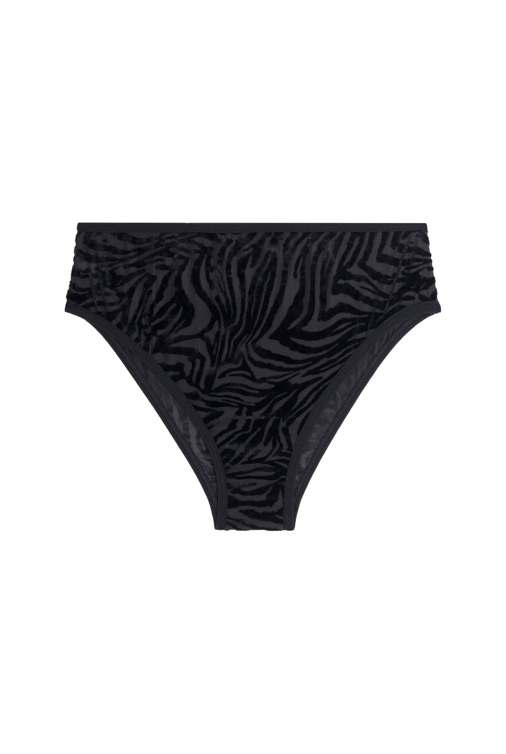 Culotte Taille Haute Tulle - Zèbre Noir