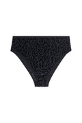 Culotte Taille Haute Tulle - Léopard Noir