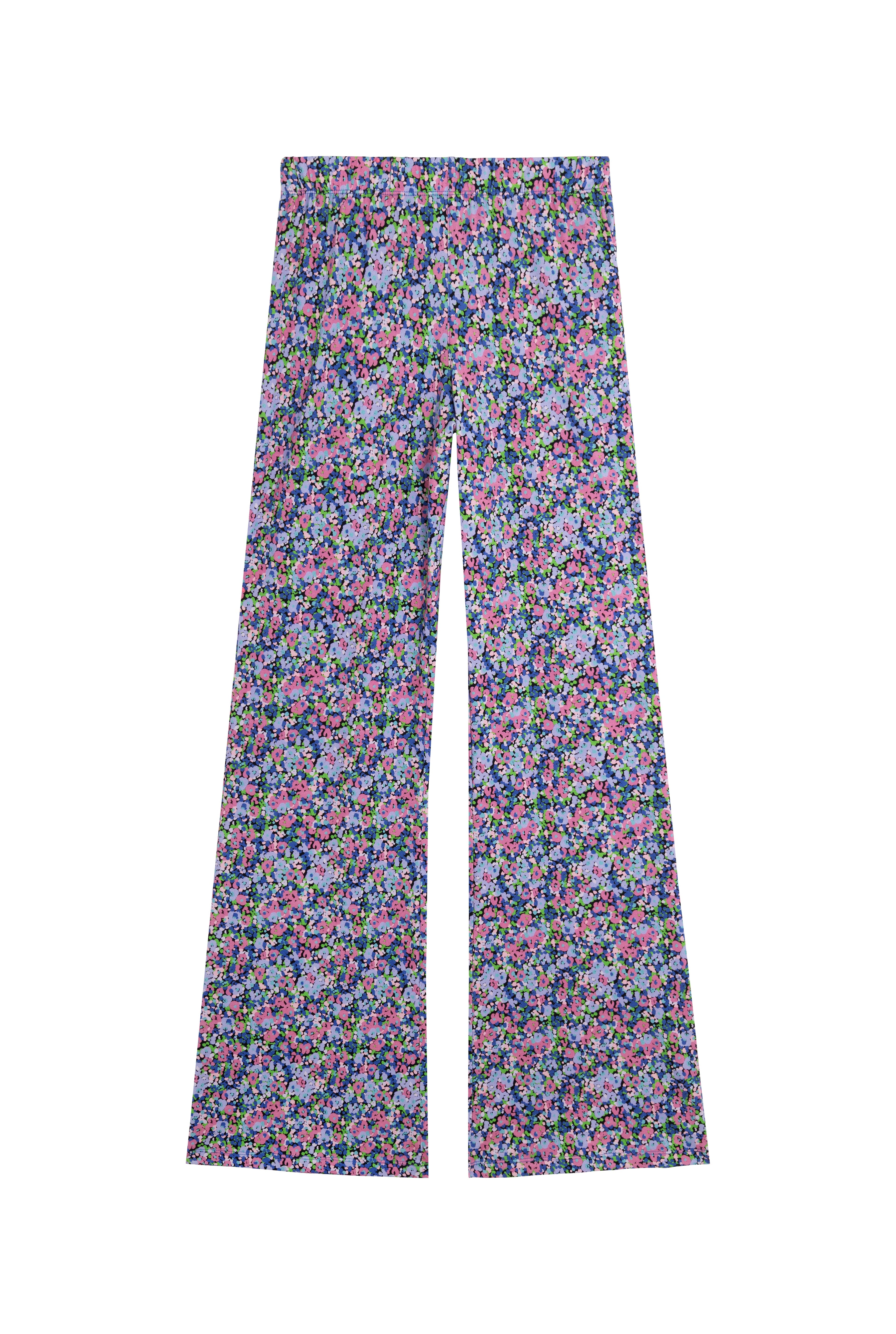 Pantalon Coton BIO Évasé - Confettis Violet