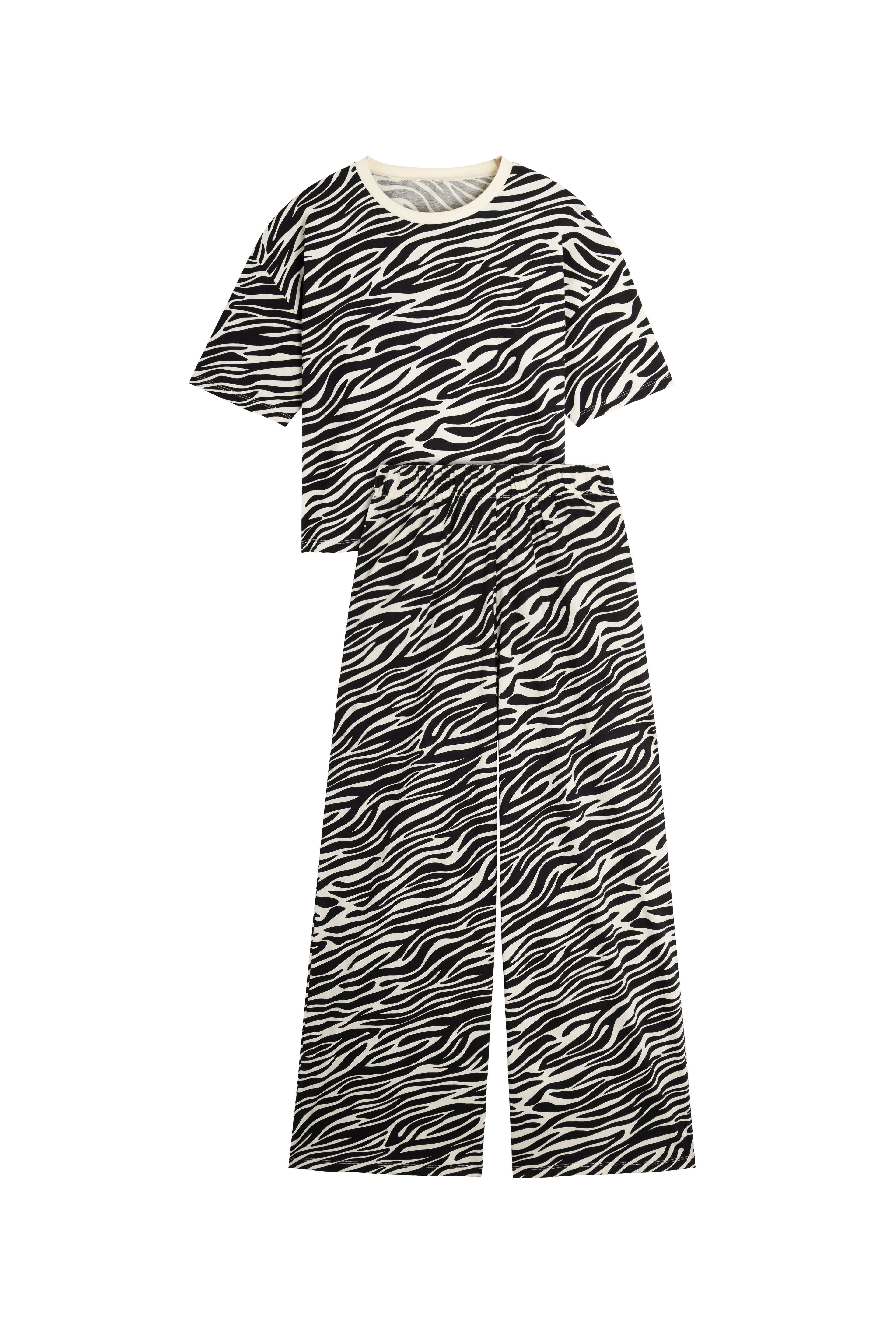 Pyjama Long Coton BIO - Zèbra