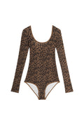 Body Coton BIO - Léopard Marron