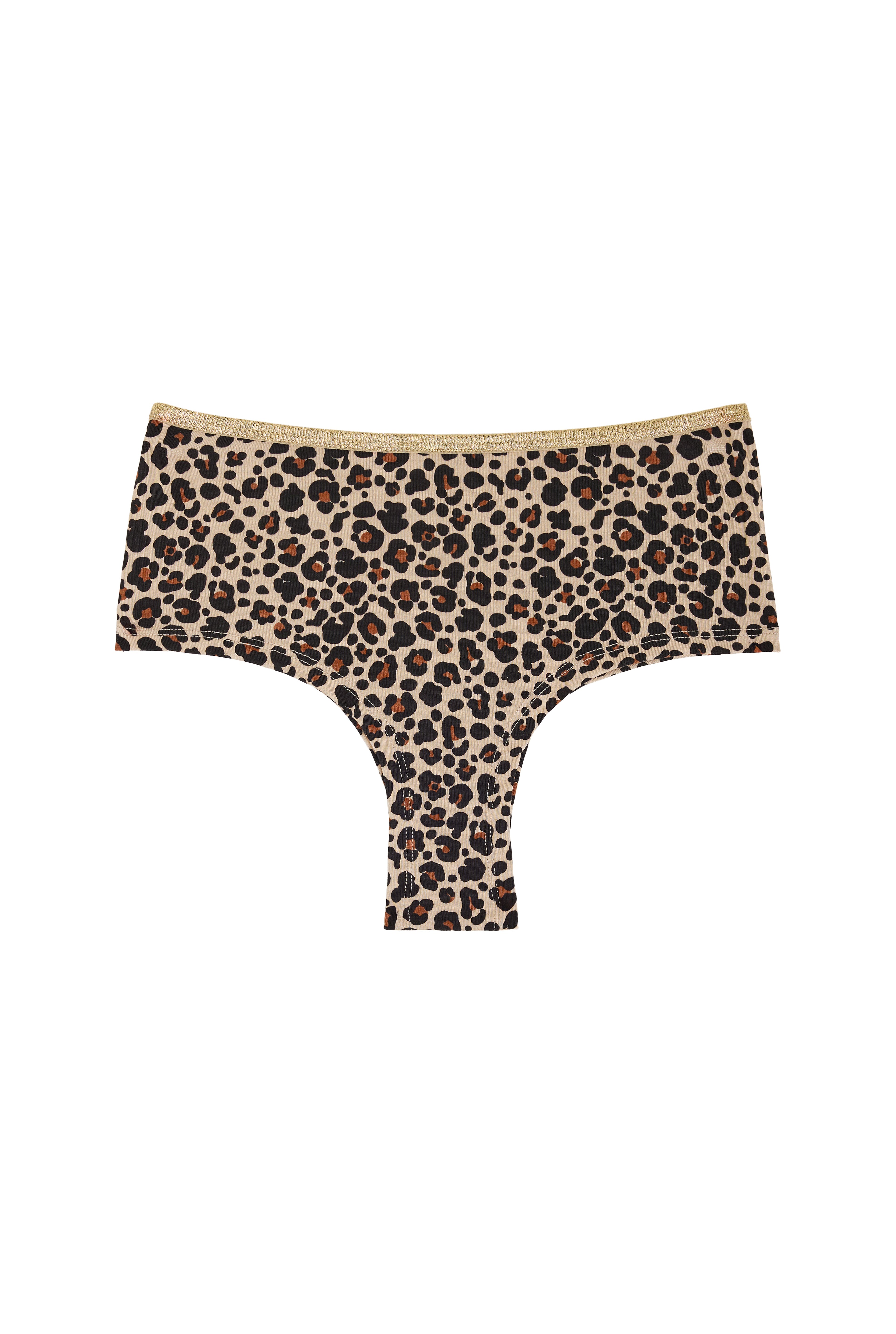 Shorty Tanga Lurex - Léopard