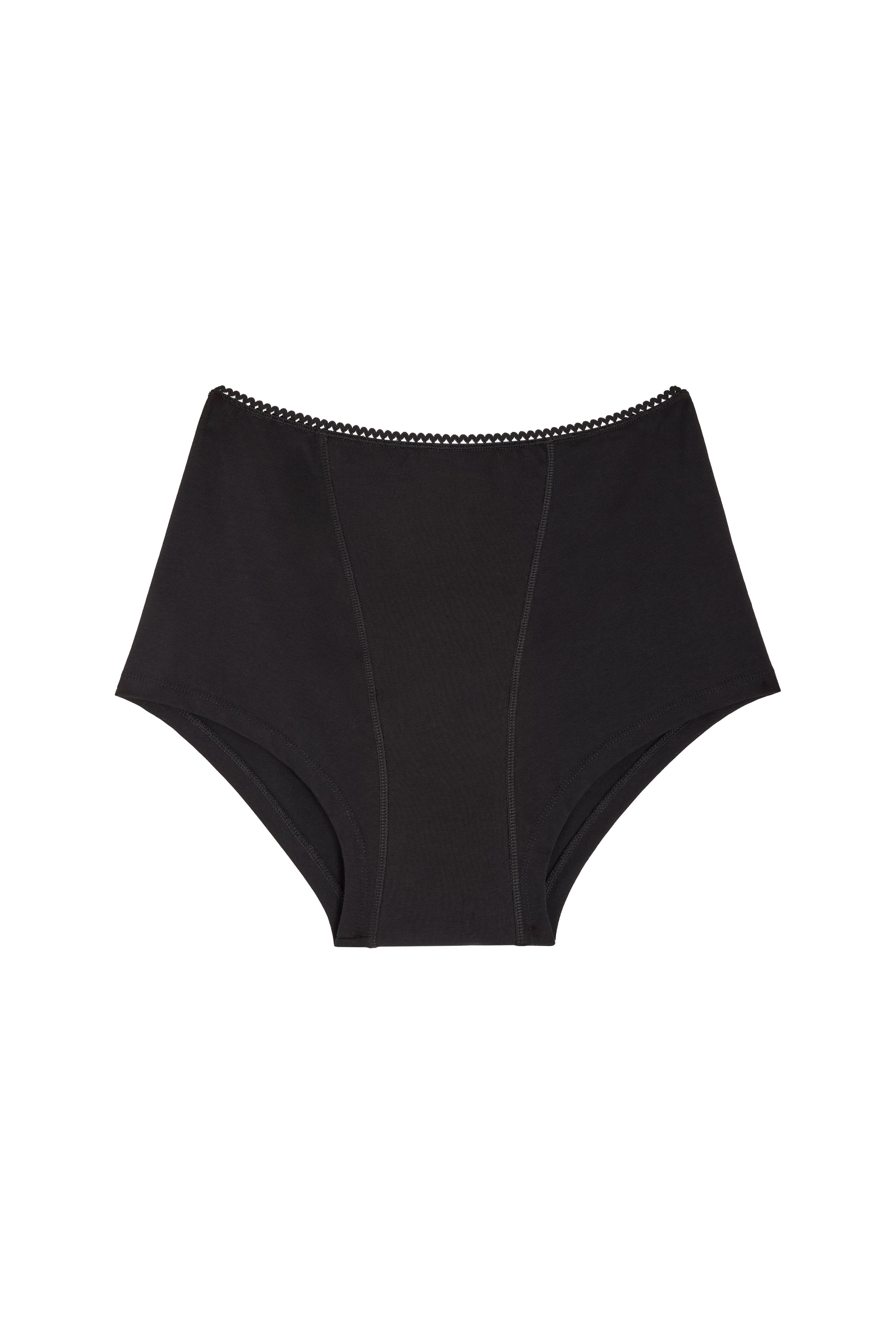 Shorty menstruel GOTS - Flux Nuit | Pirate Black