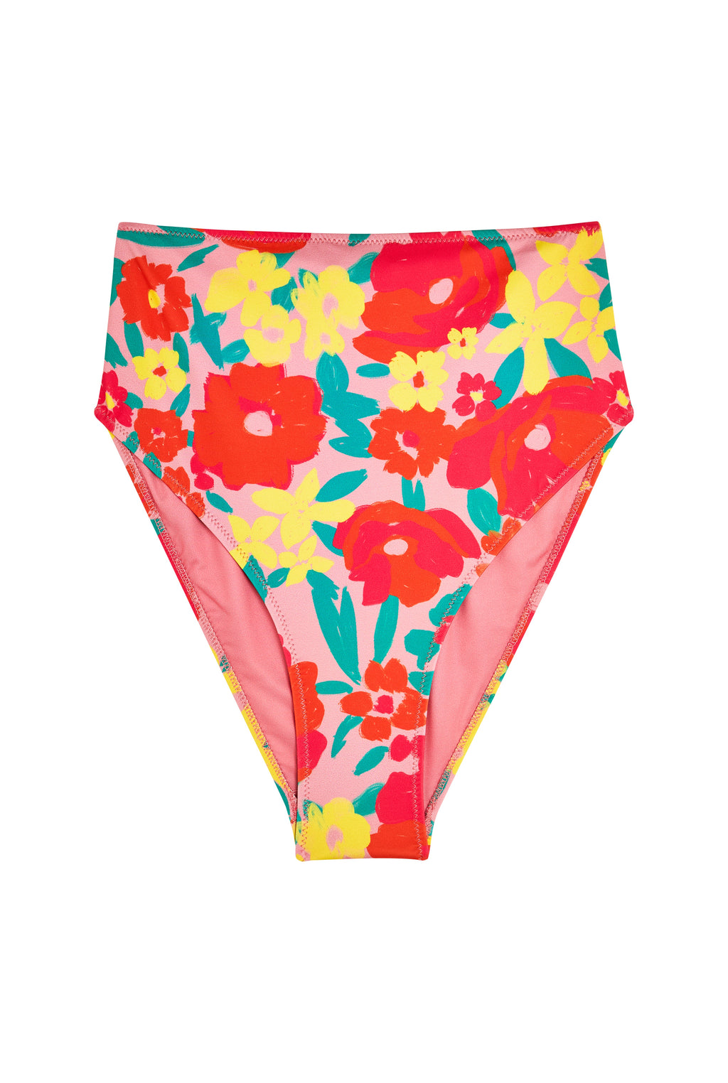 Culotte Taille Haute Maillot - Allamanda Rose