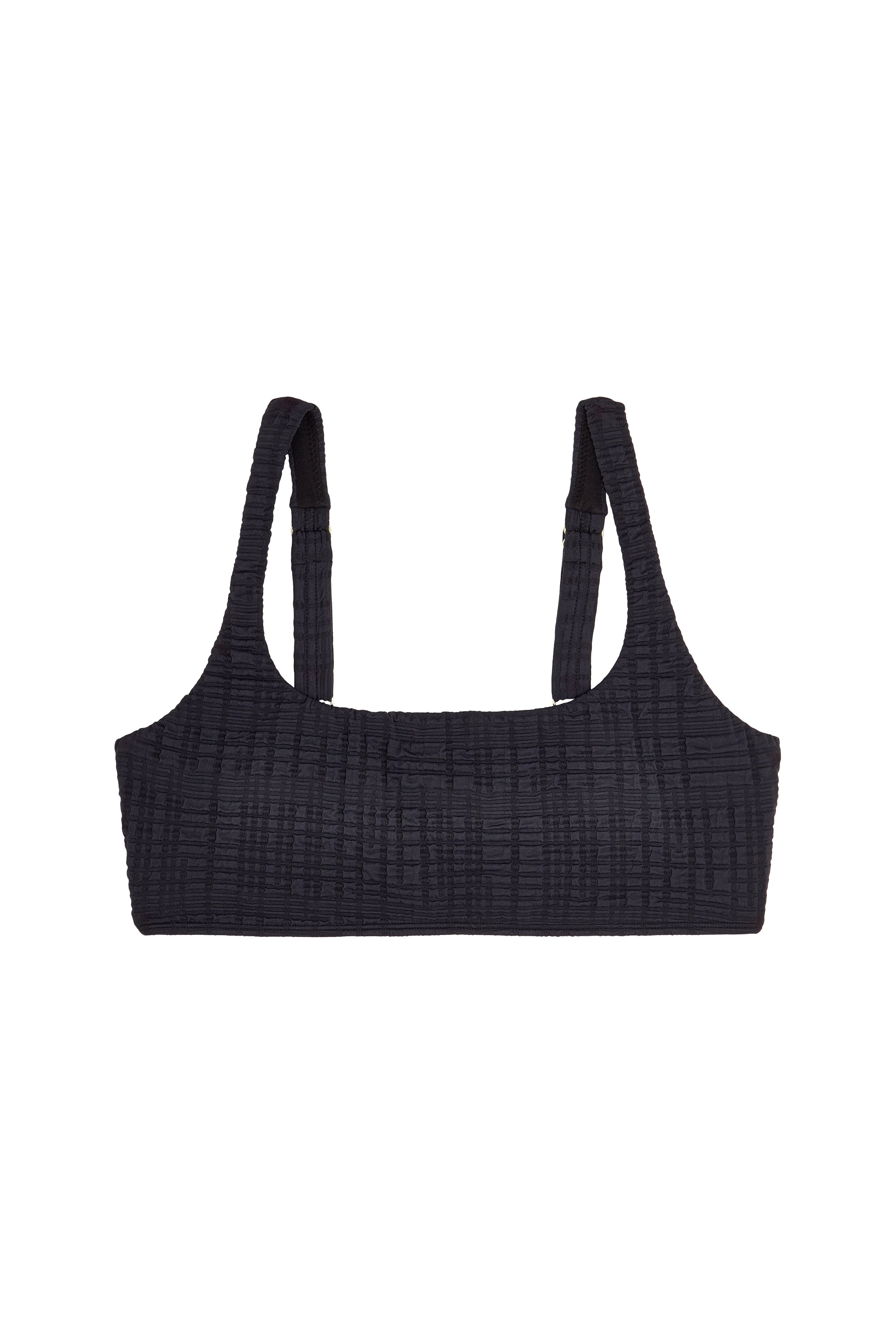 Brassière Maillot - Noir Texturé