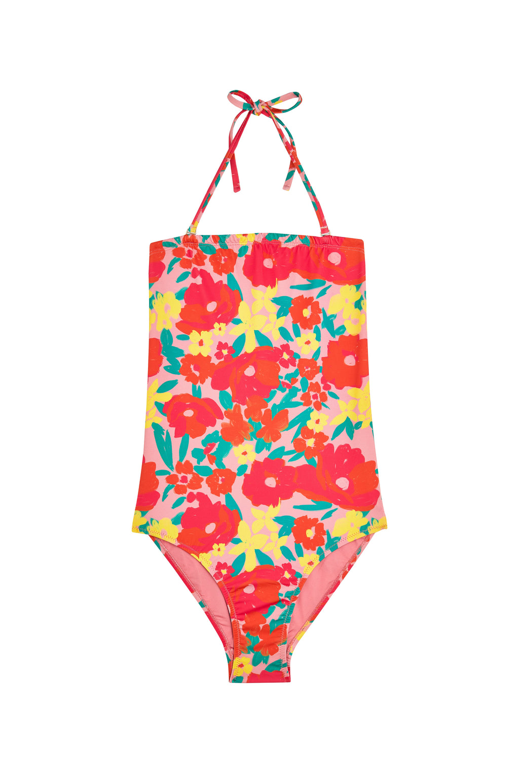 Maillot Bustier - Allamanda Rose