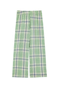 Pantalon Texturé Géométrique - Vert et Bleu