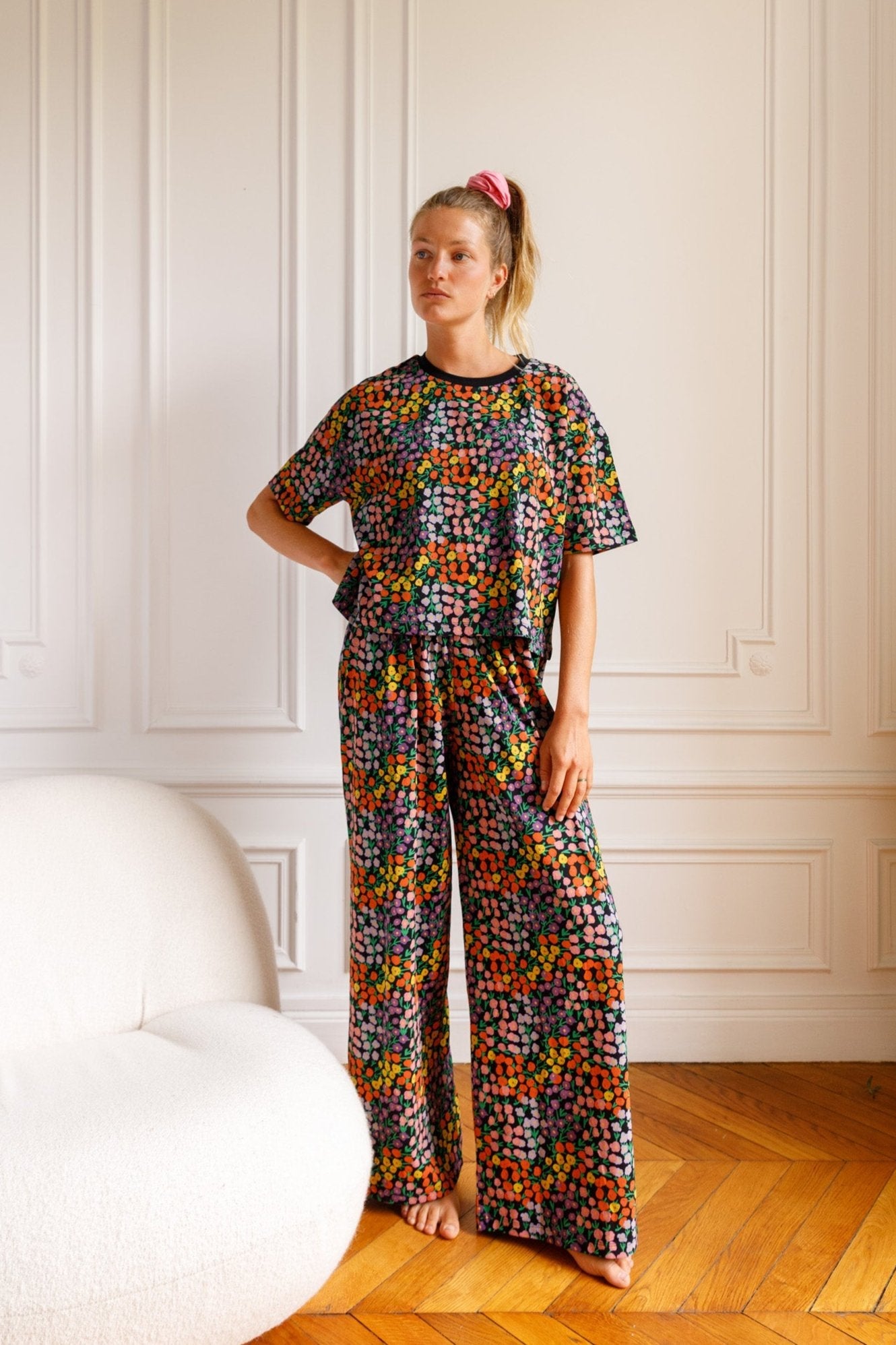 Violette fait 1m75 et du 36, elle porte une taille S*