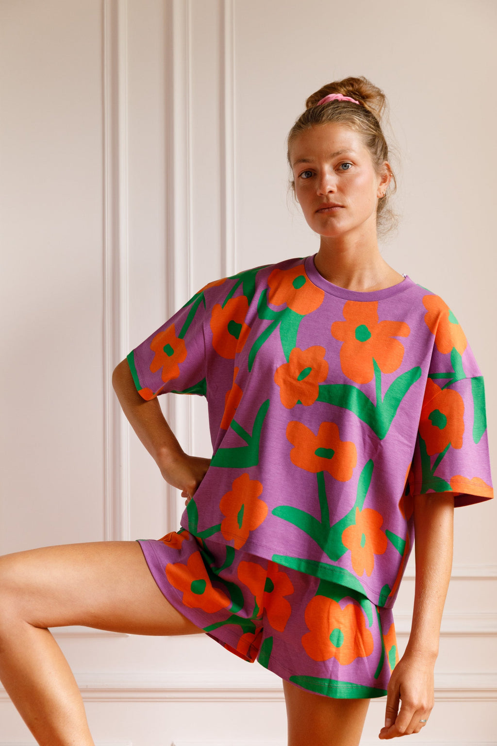 Violette fait 1m75 et du 36, elle porte une taille S*