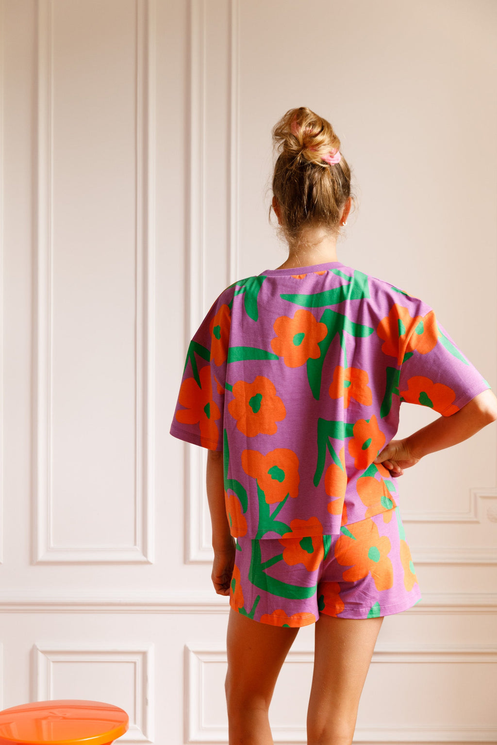 Violette fait 1m75 et du 36, elle porte une taille S*