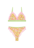 BRASSIÈRE + CULOTTE BI-MATIÈRE - Confettis Campagne