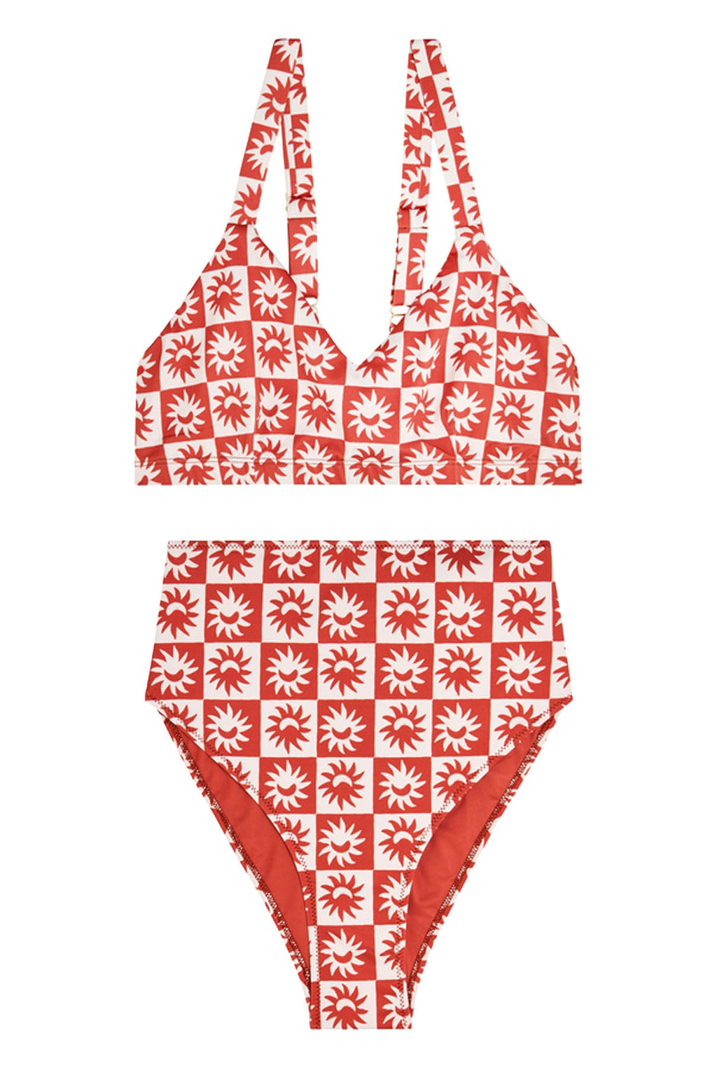 Maillot 2 pièces - Damier Soleil