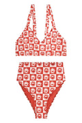 Maillot 2 pièces - Damier Soleil