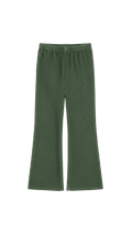 Pantalon Évasé Velours Côtelé - Kaki